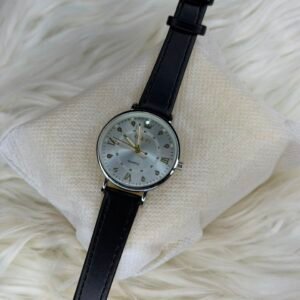 olevs silver white ladies watch